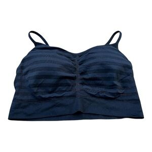 Jockey Girls Sports Performance Top Bra, Size XL, Black Striped